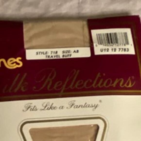 Vintage Hanes Silk Reflections Pantyhose Travel Buff A-B NIP - Picture 2 of 5
